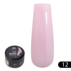 Гель для моделювання нігтів Global Fashion Color Builder Gel, 15гр, 12-Strawberry shake